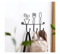 Perchero de pared creativo de hierro forjado, ganchos decorativos, estilo pastoral, para puerta del hogar, llaves, colgador pequeño, para cocina, almacenamiento de pared, adorno de árbol