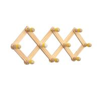 Perchero de pared de acordeón con gancho ajustable para gorras de béisbol, perchero expandible para abrigos, sombreros, multiuso, perchero extensible