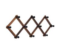 Perchero de pared de acordeón con gancho ajustable para gorras de béisbol, perchero expandible para abrigos, sombreros, multiuso, perchero extensible