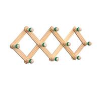 Perchero de pared de acordeón con gancho ajustable para gorras de béisbol, perchero expandible para abrigos, sombreros, multiuso, perchero extensible