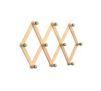 Perchero de pared de acordeón con gancho ajustable para gorras de béisbol, perchero expandible para abrigos, sombreros, multiuso, perchero extensible