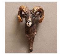 Perchero de pared de resina vintage para decoración de pared para el hogar, estante de animales estéreo para colgar toallas, abrigos, sombreros, bolsos, batas, perchero, árbol (color: alce) (cabra)