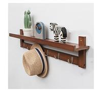 Perchero de pared Gancho de abrigo montado en la pared de la capa de la pared, perchero de capa de pared retro, con 5 6 ganchos adecuados for la sala de estar de la habitación Ganchos para Abrigos ( S