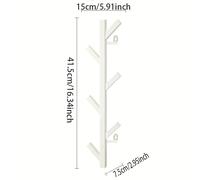Perchero de Pared Moderno con Múltiples Ganchos - Organizador Elegante de Ropa y Sombreros para Dormitorio o , Diseño -, , Soporte para Sombreros en la Pared, Esenciales para el , Construcción