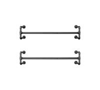 Perchero de Pared para Ropa Negro