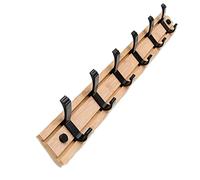 Perchero de Pared Partido de la pared Montar el gancho de ropa deslizante for la ropa colgante Las llaves de equipaje se pueden usar en el pasillo de la sala de estar del dormitorio Ganchos de Pared(6