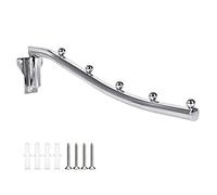 Perchero de Pared Plegable para Ropa, Estante de Secado de Pared, Perchero de Acero Inoxidable para Ropa con Brazo Oscilante, Soporte para Armario, Organizador de Almacenamiento, Dormitorio, Lavadero