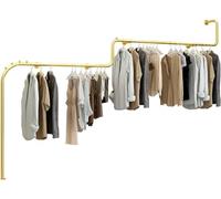 Perchero de Pared, riel para Ropa, Perchero Creativo para Boutique, Perchero de exhibición para Tienda de Ropa, Perchero Moderno Industrial para Bodas, Perchero para Tienda de Ropa, Grande a