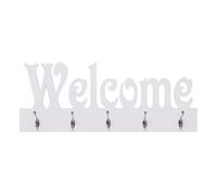 Perchero de pared welcome blanco 29,5x74 cm 74 cm