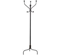 Perchero de pie con 3 Brazos de Hierro Forjado en Cobre y Negro