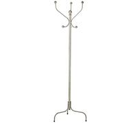 Perchero de Pie con 3 Brazos de Hierro Forjado en Marfil