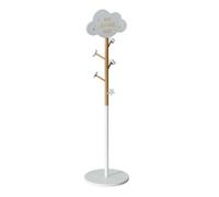 Atmosphera Perchero infantil Nuage - Madera, decoración nube, Blanco D.35 H.135,5 cm
