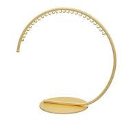 Perchero de ropa resistente, estante redondo en forma de C, colgador lateral de metal para tiendas minoristas, diseño creativo para una visualización mejorada