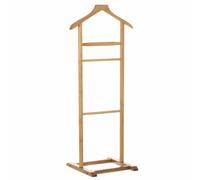 Perchero de Suelo Moderno Beige de Madera Natural para Dormitorio de 107 cm Galán de Noche Nordico (Natural)
