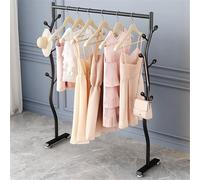 Perchero Dorado con rieles para Ropa, Perchero Multifuncional para exhibir y secar Ropa, Adecuado para el hogar o Tiendas de Ropa, súper Resistente.