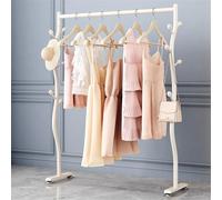 Perchero Dorado con rieles para Ropa, Perchero Multifuncional para exhibir y secar Ropa, Adecuado para el hogar o Tiendas de Ropa, súper Resistente.