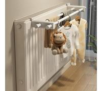 Perchero en el radiador, estante dedicado, estante de almacenamiento, gancho para colgar, estante de secado con doble , estante sin perforación para radiadores de 0,3 m ~ 2 m (50 cm)