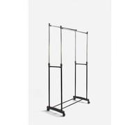 Perchero Extensible Ajustable de Metal Con Ruedas - Burro de Metal con Ruedas 80X43X90-160 cm