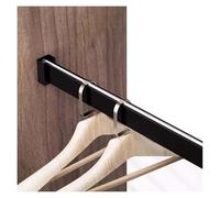 Perchero extensible ajustable para armario con soportes y tornillos, 60 cm, barra para colgar ropa para almacenamiento en el armario