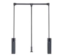 Perchero extensible con ancho ajustable para organizar el armario y ahorrar espacio