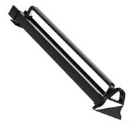 Perchero extensible con soporte de montaje dual compatible para armarios de madera y metal compuesto (36 cm)