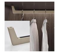 Perchero extensible resistente de aleación de aluminio ajustable para armario (80 cm), solución de almacenamiento duradera para organizar la ropa