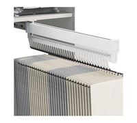 Perchero Extraíble For Pantalones, Barra Extraíble For Armario De 20-55 Cm, Riel Retráctil For Almacenamiento De Pantalones, Riel Guía Silencioso For Dormitorio(White,50cm/19.7in)