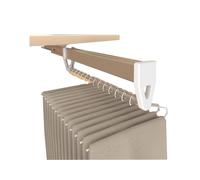 Perchero Extraíble For Pantalones, Barra Retráctil For Guardar Pantalones, Barra Extraíble De 29,2-54,2 Cm, Riel Guía Silencioso For Armario De Tienda.(White,39.2cm/15.43in)