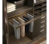 Perchero extraíble para pantalones, extensible que ahorra espacio, para secar sobre la lavadora para una gestión eficiente de la lavandería, organizador de ropa oculto multifuncional