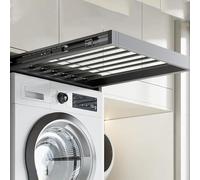 Perchero extraíble para secar la ropa, Perchero extraíble de aleación de aluminio con guía de rebote, ancho de 56-71 cm, profundidad de 44-54 cm.(D: 49cm (19.29in),W: 61--66cm(24.01--25.98in))