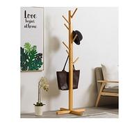 Perchero independiente con 8 ganchos y base cruzada para dormitorio o entrada