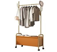 Perchero industrial de metal con ganchos y cesta de almacenamiento de acero inoxidable para entrada, pasillo, dormitorio, altura ajustable 60/80/100 cm