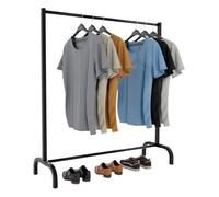 Perchero lara en estilo industrial metal negro 38x120x120 cm