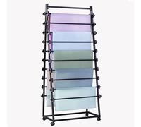 Perchero metálico para ropa: expositor para boutiques, organizador de armarios, soporte para hilos de coser, estante para telas, vitrina para chales y solución de almacenamiento para prendas de vest