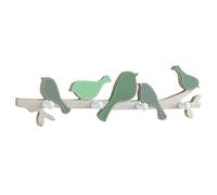 Perchero montado en la pared decoración del hogar pastoral ganchos de madera para pájaros ganchos creativos para ropa abrigos de pared y sombreros 4 ganchos para la pared del hogar ganchos para