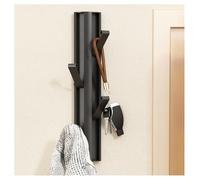 Perchero Montado En La Pared, Ganchos De Metal Plegables Para Entrada, Gancho De árbol Creativo Para Ropa, Perchero Para Llaves, Ganchos Sin Perforación Detrás De La Puerta(Size:4 Hooks,Color:Negro)