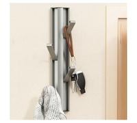 Perchero Montado En La Pared, Ganchos De Metal Plegables Para Entrada, Gancho De árbol Creativo Para Ropa, Perchero Para Llaves, Ganchos Sin Perforación Detrás De La Puerta(Size:4 Hooks,Color:Gris)
