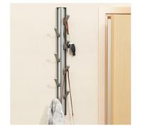 Perchero Montado En La Pared, Ganchos De Metal Plegables para Entrada, Gancho De árbol Creativo para Ropa, Perchero para Llaves, Ganchos Sin Perforación Detrás De La Puerta(Size:8 Hooks,Color:Gris)
