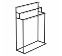 Perchero móvil con Ruedas, Organizador Comercial para Tiendas minoristas, Expositor Ajustable, Perchero portátil para Tiendas y Eventos.