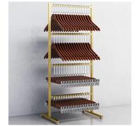 Perchero móvil con ruedas, soporte de almacenamiento multifuncional para centro comercial, tienda especializada y lavandería