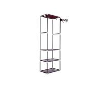 Perchero multifuncional de 4 niveles para ropa y zapatos, colgador de secado de suelo a techo, alta capacidad, fácil de mover, perfecto para ahorrar espacio