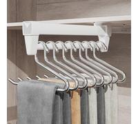 Perchero para Armario Extraible,Pantalonero Extraible Armario 25-61CM,Ahorra Espacio de Almacenamiento, Adecuado para Organizar Ropa y Pantalones en Armarios y áReas de Almacenamiento (36cm)