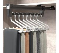 Perchero para Armario Extraible,Pantalonero Extraible Armario 25-61CM,Ahorra Espacio de Almacenamiento,Adecuado para Organizar Ropa y Pantalones en Armarios y áReas de Almacenamiento