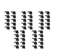 Perchero Para Gorras De BéIsbol Baseball Cap Rack Hat Holder Rack Organizer Storage Modern Baseball Caps Hangers Rack Hanging Organizer For Door Wall Porta Gorras (Color : 50pcs Black)