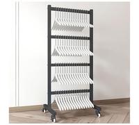 Perchero para Ropa, apilador de Perchas con Ruedas, Organizador de Perchas rodantes, Perchero portátil para Almacenamiento de Ropa, Barras para Perchas, estantes para exhibición minorista, p