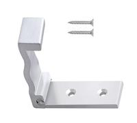 Perchero plegable montado en la pared de aleación de aluminio individual para colgar toallas, bolsas, gancho oculto para bata