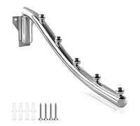 Perchero Plegable para Ropa, Colgador Ropa Plegable Pared de Acero Inoxidable, Tendedero de Ropa de Pared Plegable con 180 °Brazo Oscilante Retráctiles Metal Gancho Plegable para Baños, Lavandería