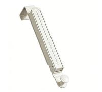 Perchero Retráctil para Colgar sobre la Puerta, Gancho Plegable Ajustable para Dormitorio, Lavandería, Baño, 1 Unidad (Blanco crema)
