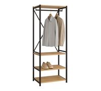 Perchero rus color roble safir y negro 160cm 160 cm