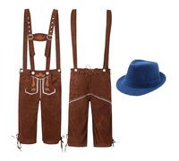 Perchero tradicional étnico para hombre, mono con sombrero, dos piezas para cosplay